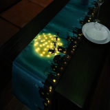 Christmas Table Runner LED Light Battery Operated Cotton