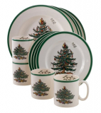 Christmas Tree 12-Piece Dinnerware Set