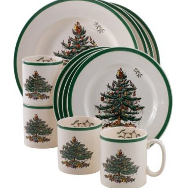 Christmas Tree 12-Piece Dinnerware Set