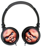 Chucky Doll Custom Ear Lightweight Foldable Noise Reduction Stereo Portable Music Gaming Headset