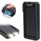 Cigarette lighter Solar Waterproof Portable Power Bank Battery Charger