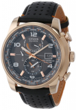 Citizen Men’s Leather Strap Watch