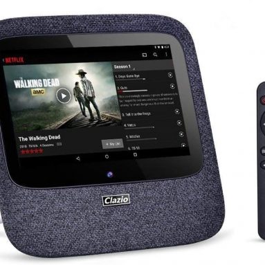 Clazio Portable Internet Radio WiFi Bluetooth Speaker Voice Control Android 7.0 Touchable Wireless Speaker