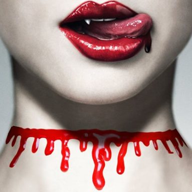 Blood Drip Necklace Red Bloody Cut Collar Rubber Choker