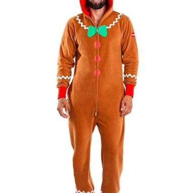 Tipsy Elves Men’s Gingerbread Jumpsuit