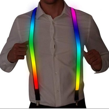 Man LED Light up Rave Suspender