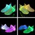 USB Charging Light Up Shoes High Couple LED Shoes Christmas Snow Boots