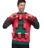 Men’s Beer Pong Game Christmas Sweater