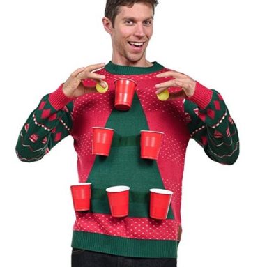 Men’s Beer Pong Game Christmas Sweater