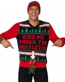 Kiss Me Mistletoe Light Up Ugly Christmas Sweater