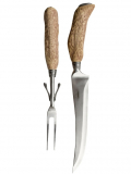 Antler Themed 2-Piece Big Game Carving Set