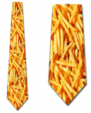 Mens Fries Necktie Food Tie