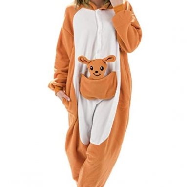 Adult Kangaroo Animal Onesie Costume Pajamas