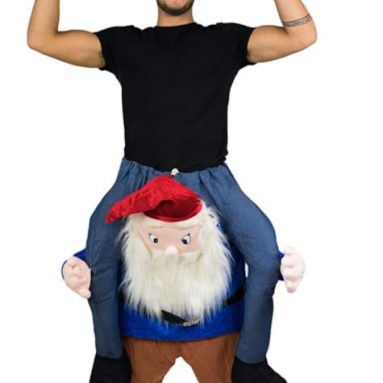 Adult Stuffed Carry On Gnome Fancy Dress Costume