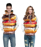 Galaxy Donut Big Pockets Drawstring Hoodie Sweatshirt