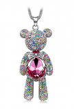 “Bear Princess” Made with Pink Swarovski Crystals