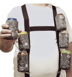 Six Pack Suspenders with 6 Detachable “Big Woody Camo”