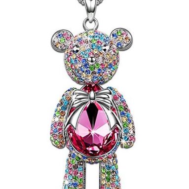 “Bear Princess” Made with Pink Swarovski Crystals