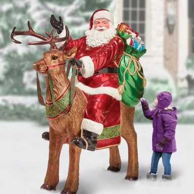 The Kensington Reindeer Riding Santa Floor Sample