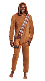 Disney Star Wars Chewbacca Brown Full Body Union Suit Pajama