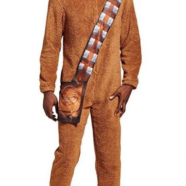 Disney Star Wars Chewbacca Brown Full Body Union Suit Pajama
