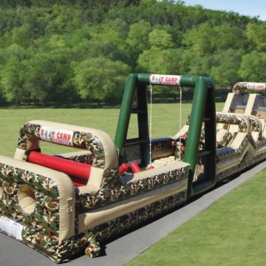 The 85 Foot Inflatable Military Obstacle Course