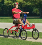 The Only Four Wheeled Rowing Cycle