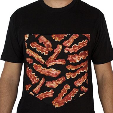 Pocket Pioneers Men’s Bucket O’ Bacon Giant Pocket Shirt