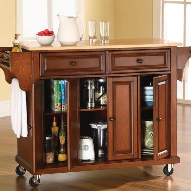 The Rolling Organized Kitchen Island