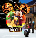 The Video Projecting 8′ Disney Musical Snow Globe