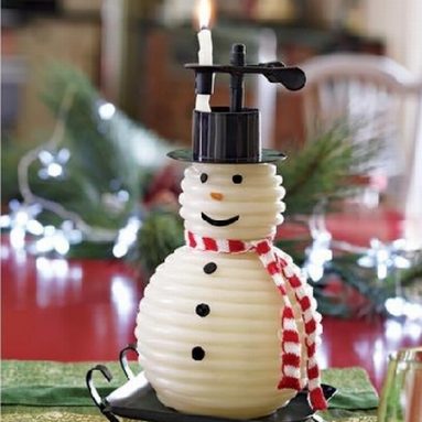 Snowman Candle by the Hour
