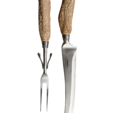 Antler Themed 2-Piece Big Game Carving Set