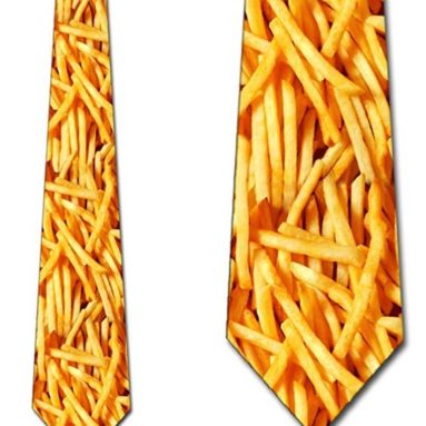 Mens Fries Necktie Food Tie