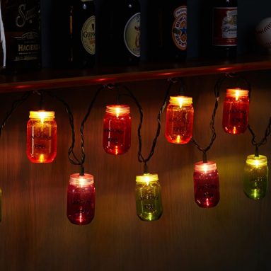 Mason Jar Outdoor String Lights