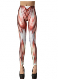 Muscle Print Women Spandex Leggings