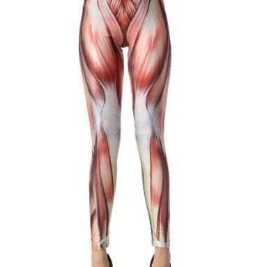 Muscle Print Women Spandex Leggings