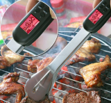Digital Meat Thermometer Barbecue Tongs with Flashlight