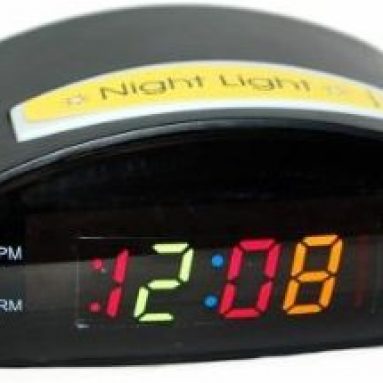Multi Color LED Alarm Clock