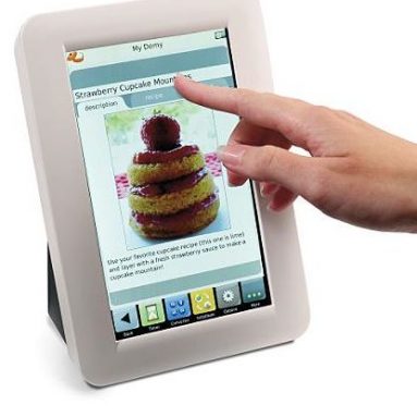 Cordless Touchscreen Digital Cookbook