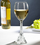 Eiffel Tower White Wine Glass