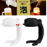 Ultrasonic drink head foam maker