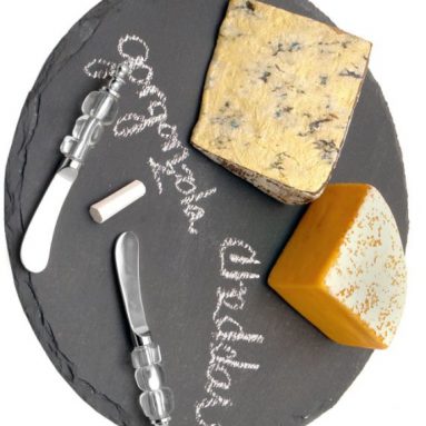 Natural Slate Chalkboard Cheese Board