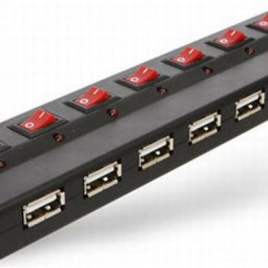 USB 7 Port Hub with Power Switches