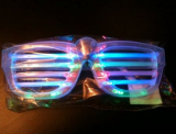 Light up LED Shutter Shades Multicolor Rockstar Sunglasses