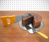 Saw and Trowel Cake Serving Set