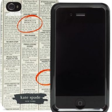 Newspaper Hard Case for iPhone 4