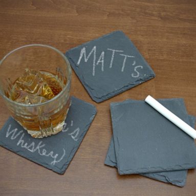 Chalk it Up Chalkboard Slate Coasters