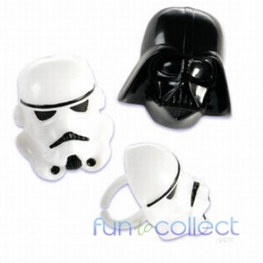 Star Wars Darth Vader and Stormtrooper Cupcake Rings