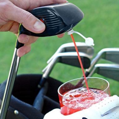 Electronic Drink Caddie for Golf