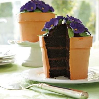 Perfect Endings Blooming Flower Pot Cake